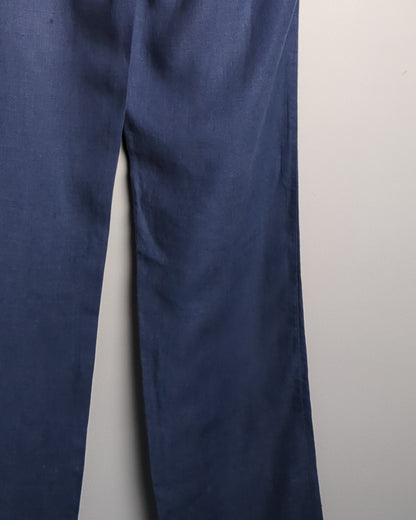 Cotton World Blue Linen Trousers