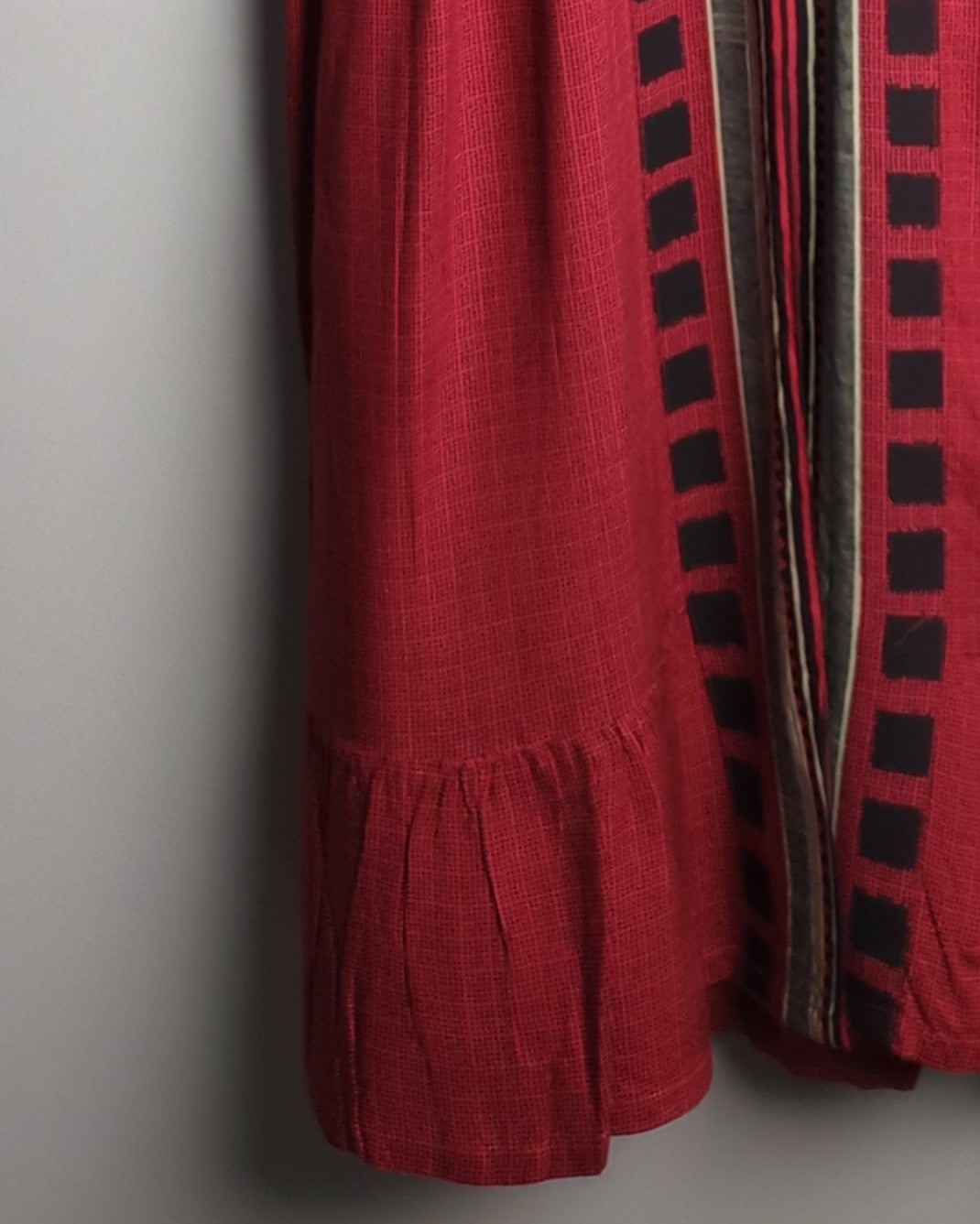 Global Desi Red Kaftan Dress