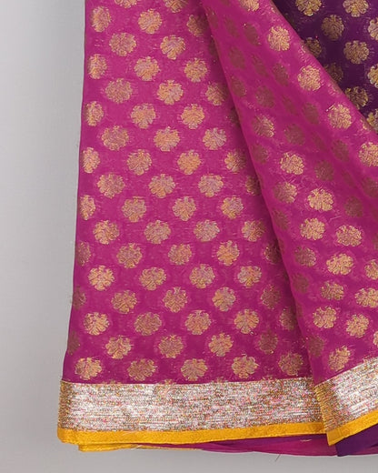 Purple Saree
