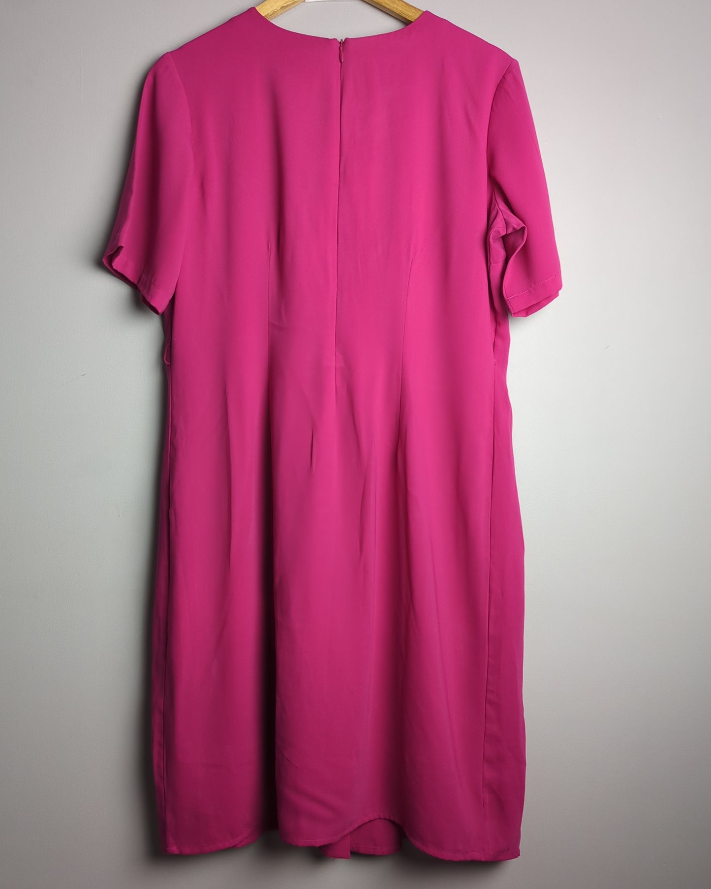 Project Eve Pink Pleated Dress - Torn on the side/belt is unusable