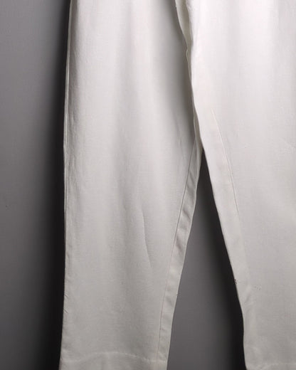 H.M White Casual Trousers