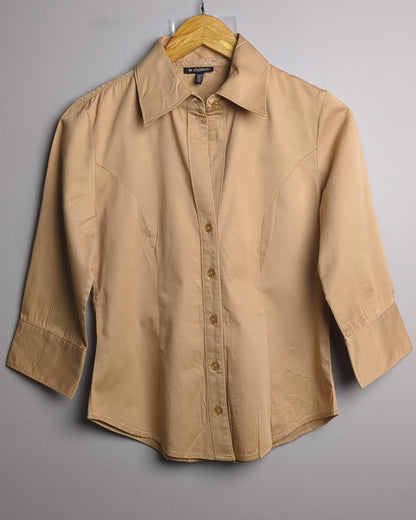 Le Chateau Beige Button-Down Shirt