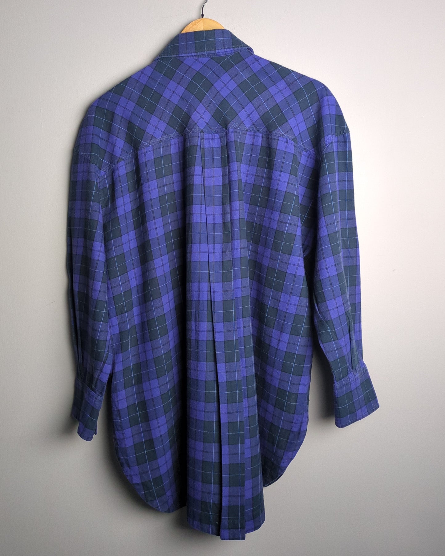 Zara Taller 561 Zin Blue Plaid Shirt