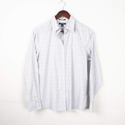 Lands' End Striped Button-Up Shirt