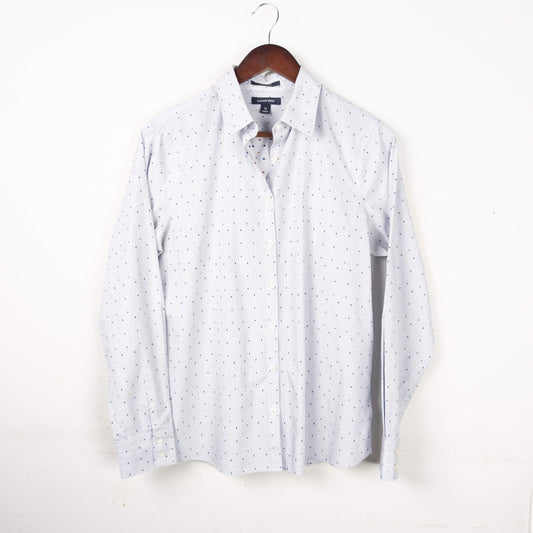 Lands' End Striped Button-Up Shirt