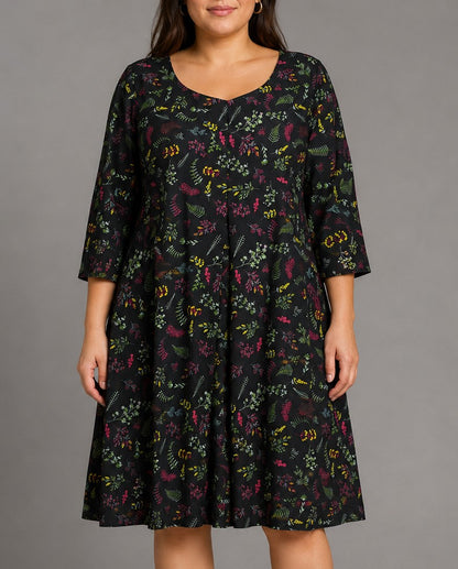 Project Eve Black Floral Dress