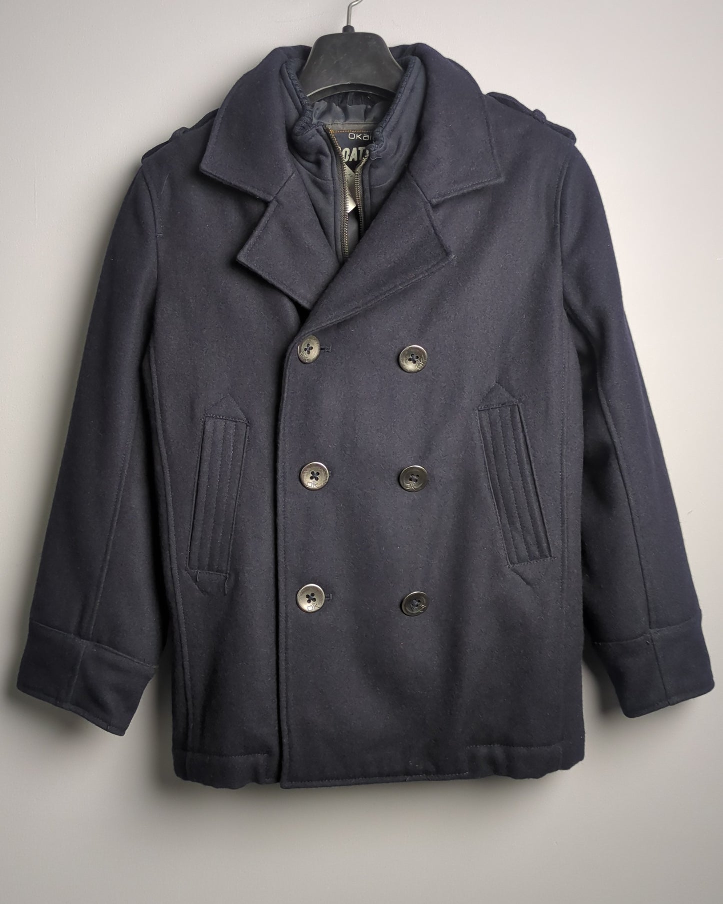 Boat Yard Blue Pea Coat