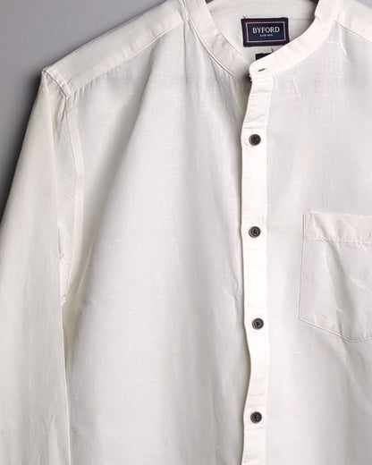 Byford White Mandarin Shirt