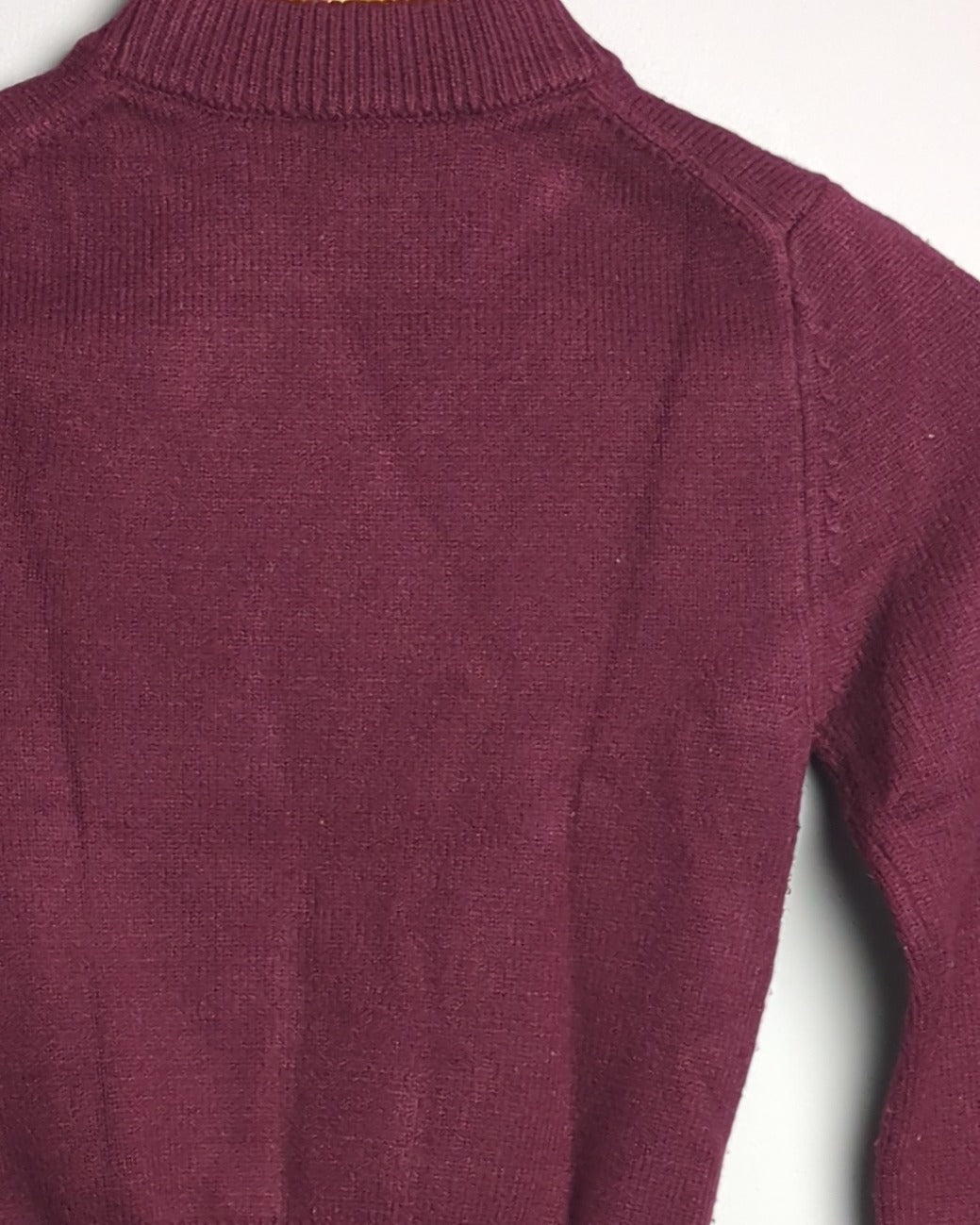 Zara Wine Mock Neck