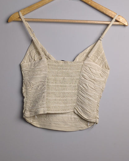 Zara Beige Corset Top