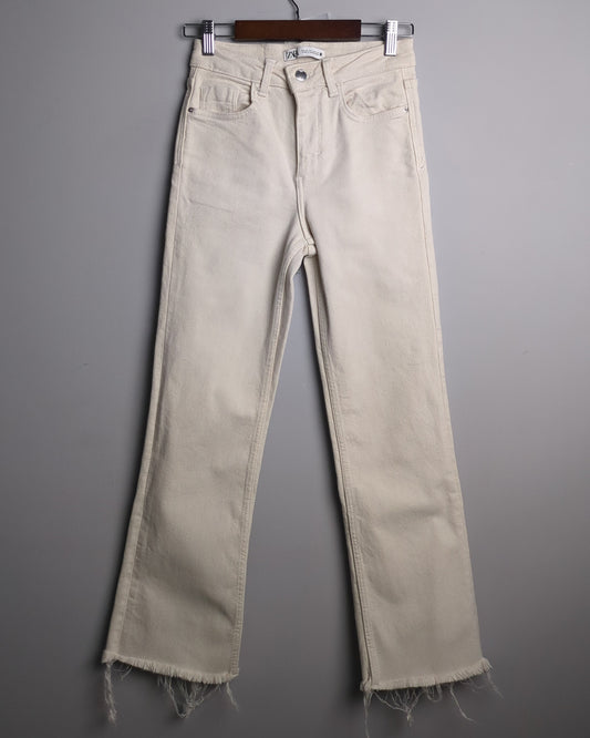 Zara Beige Denim Jeans