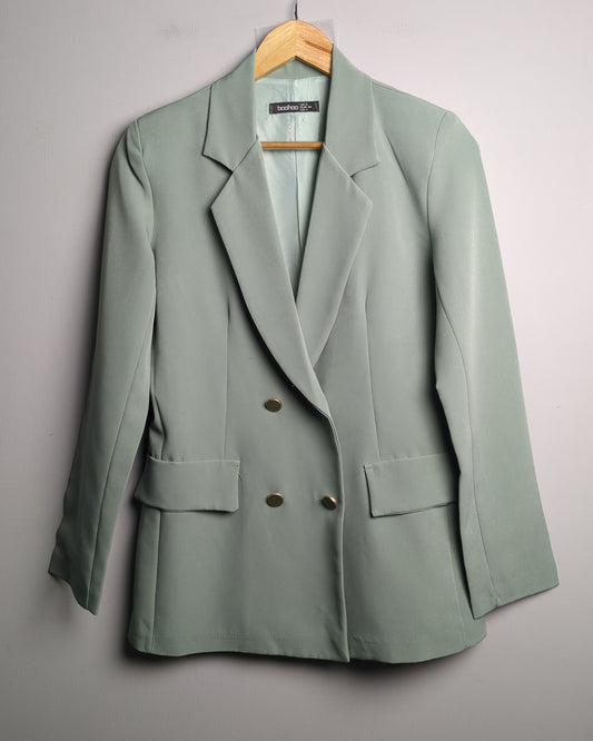 Boohoo Green Blazer Jacket