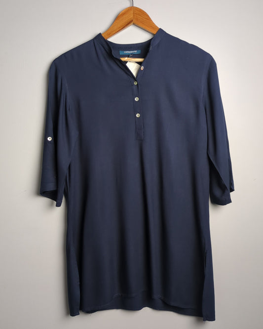 Cottonworld Blue Button Tunic