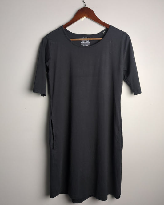 The Souled Store Black T-Shirt Dress