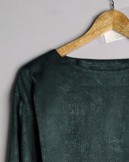 Faballey Green Tie Top