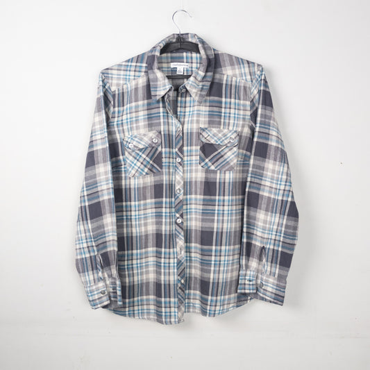 Plaid Button-Down Shirt