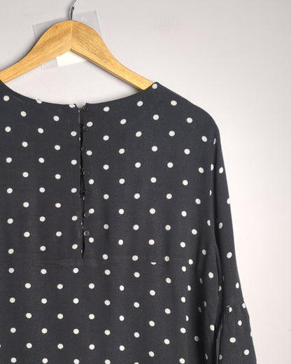H&M Black Polka-Dot Dress