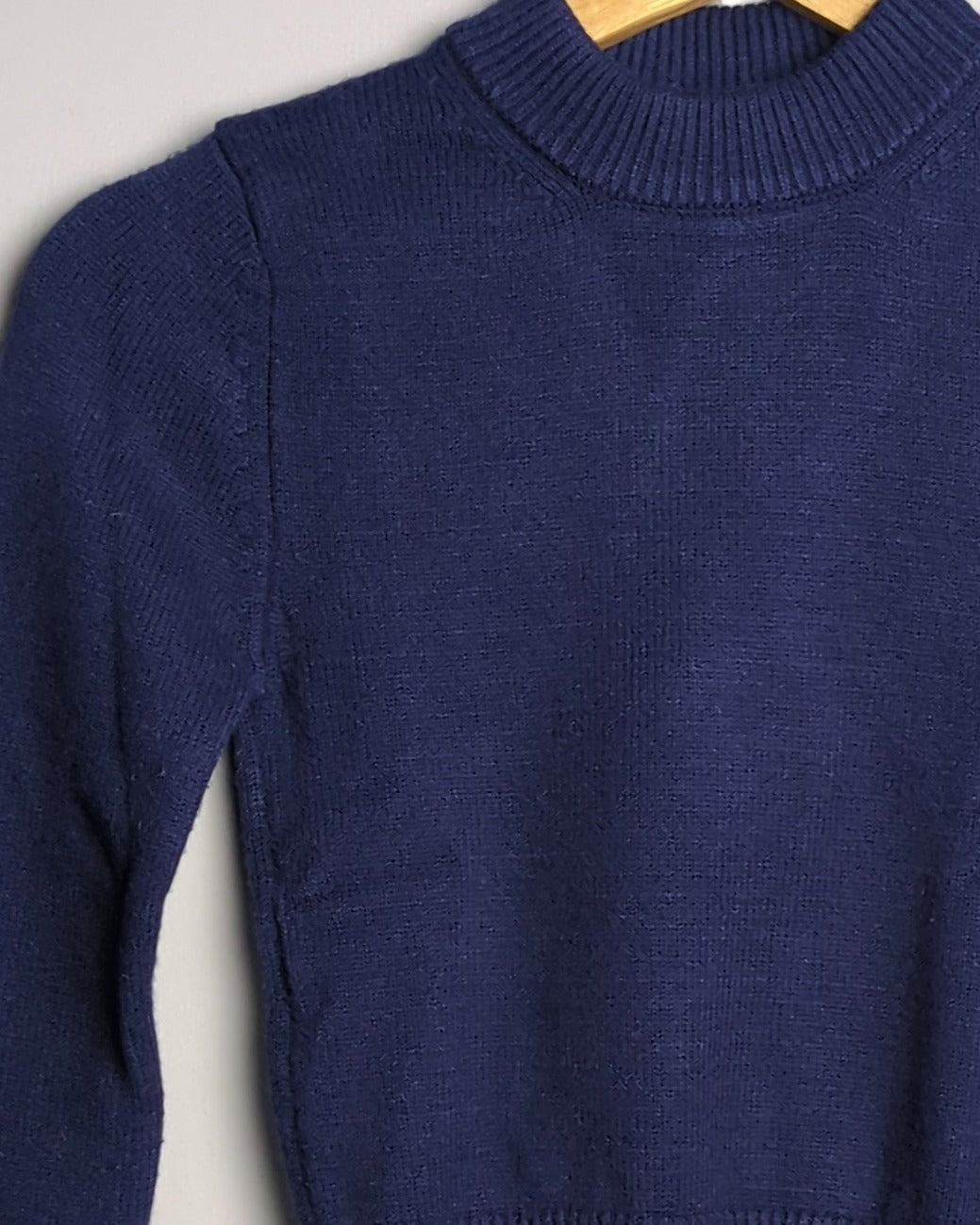 Zara Blue Mock Sweater