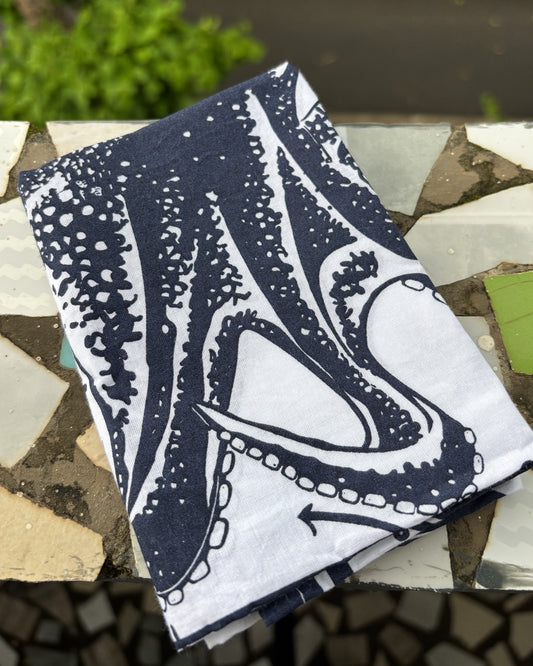 Black Punk Octopus Bandana