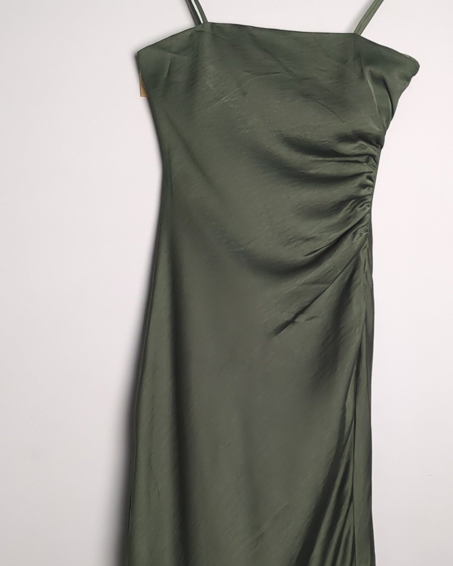 Zara Green Satin Dress