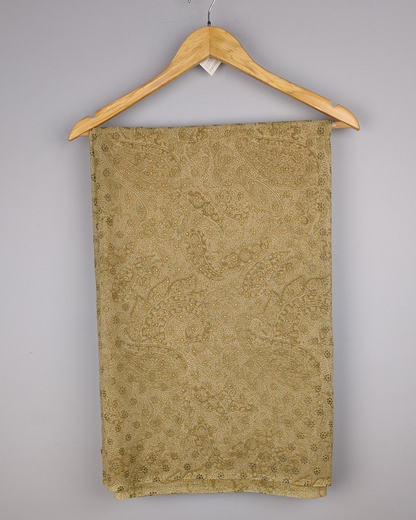 Beige Floral Saree