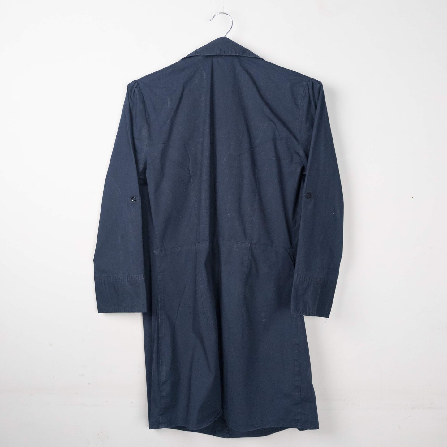 Ruffled Button-down Shirt Dress