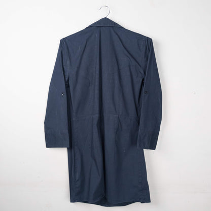 Ruffled Button-down Shirt Dress