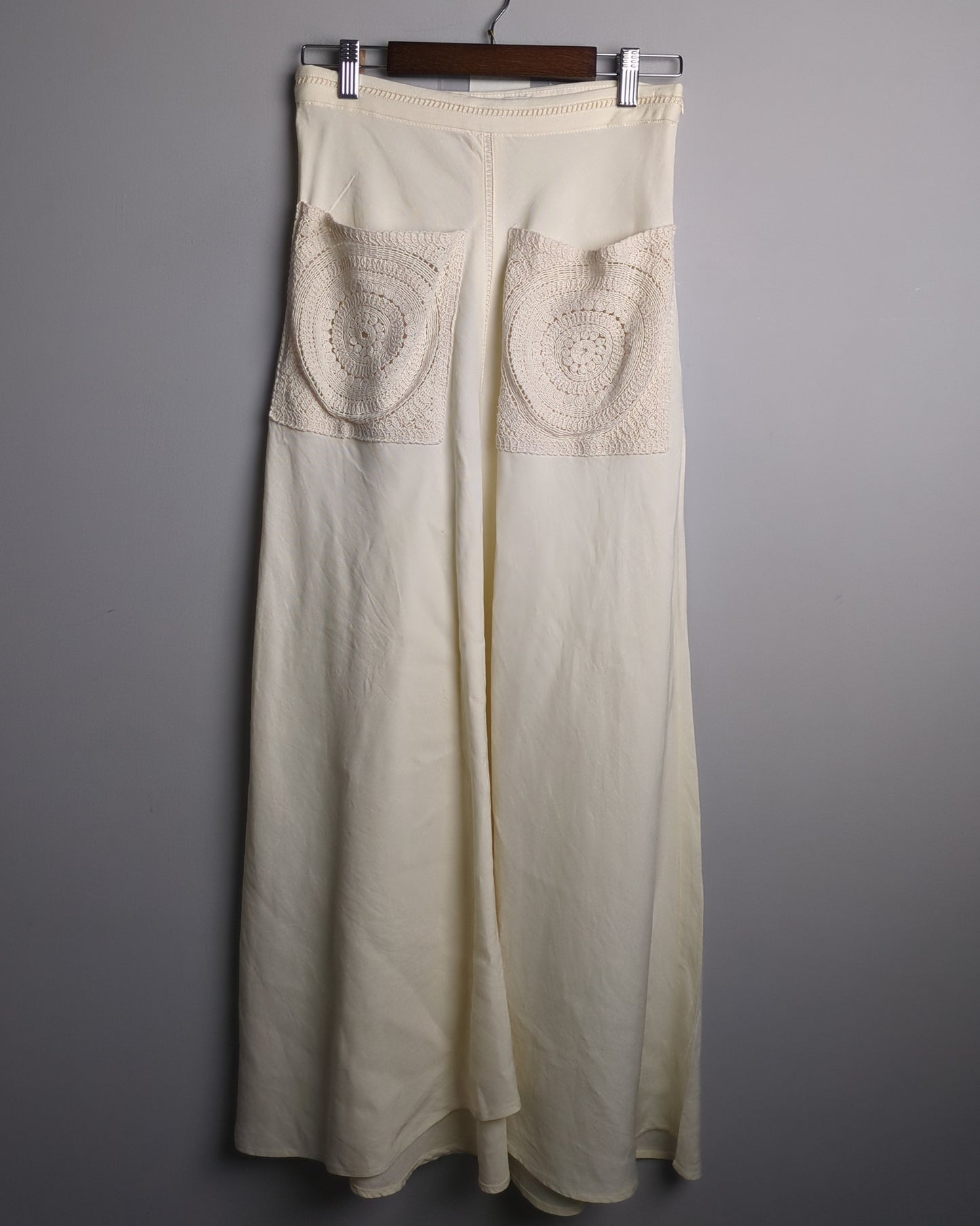 Zara Beige Wide-Leg Pants