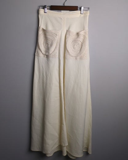 Zara Beige Wide-Leg Pants