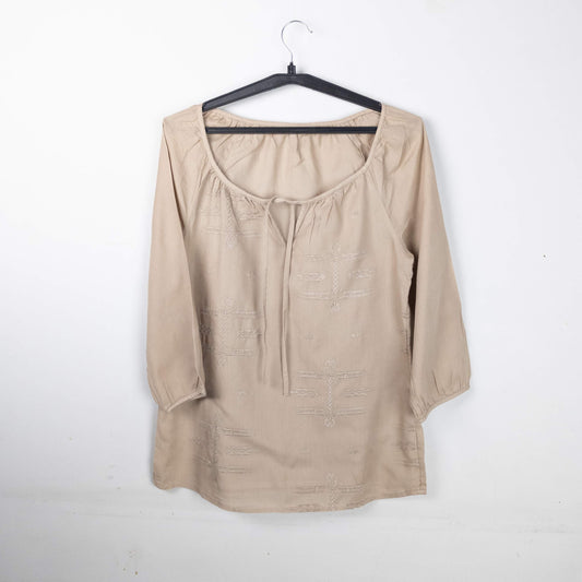 Casual Embroidered Top