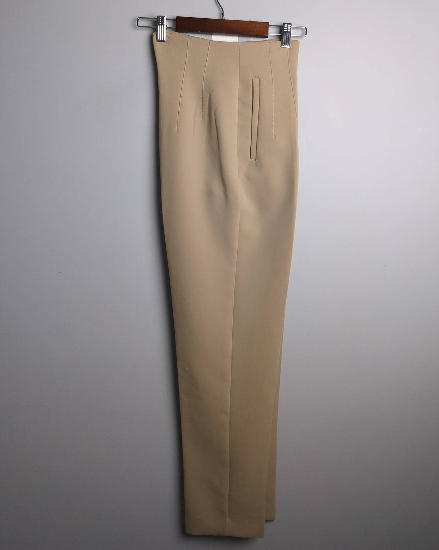 Zara Beige Tailored Trousers