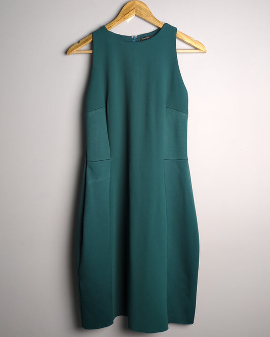 Mango Green Sleeveless Dress