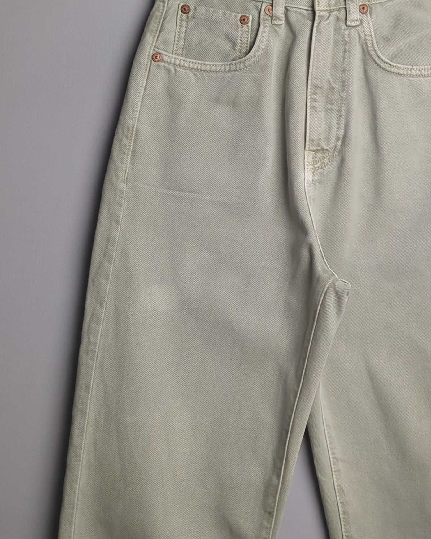 Mng Beige High-Waist Jeans
