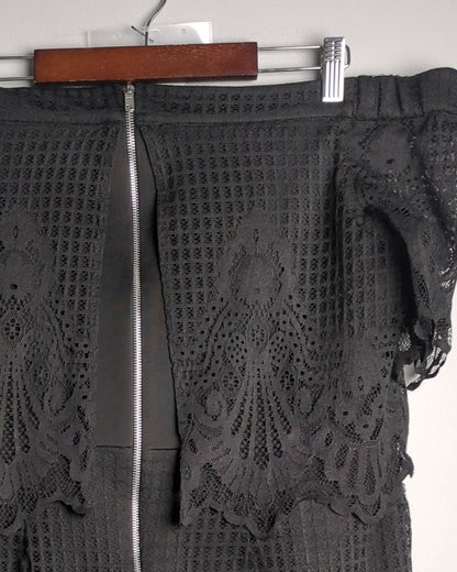 Topshop Black Lace Dress