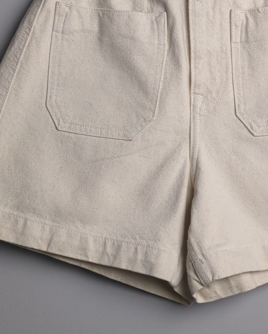 Zara Beige Denim Shorts
