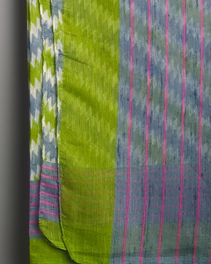 Green Printed Saaree
