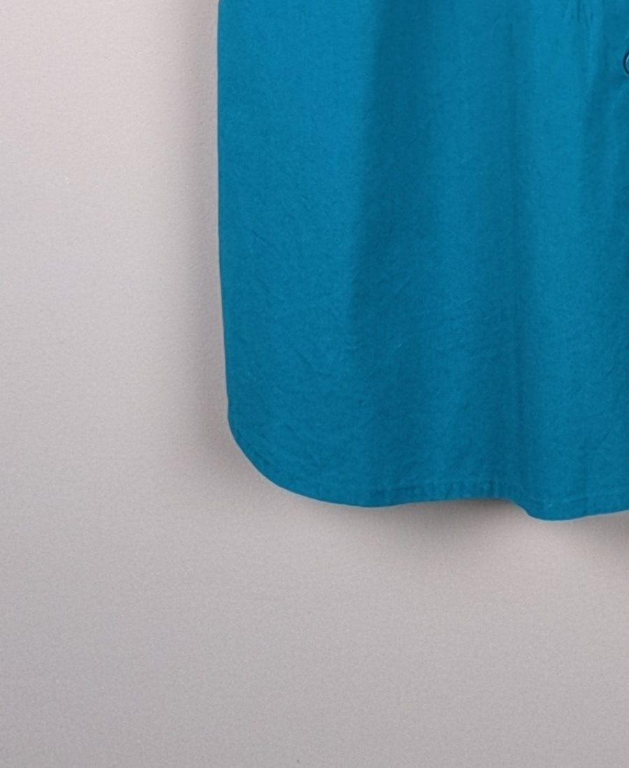 Teal Button-Down