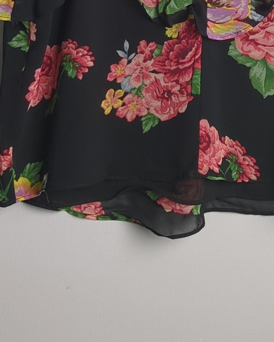 Black Ruffle Camisole