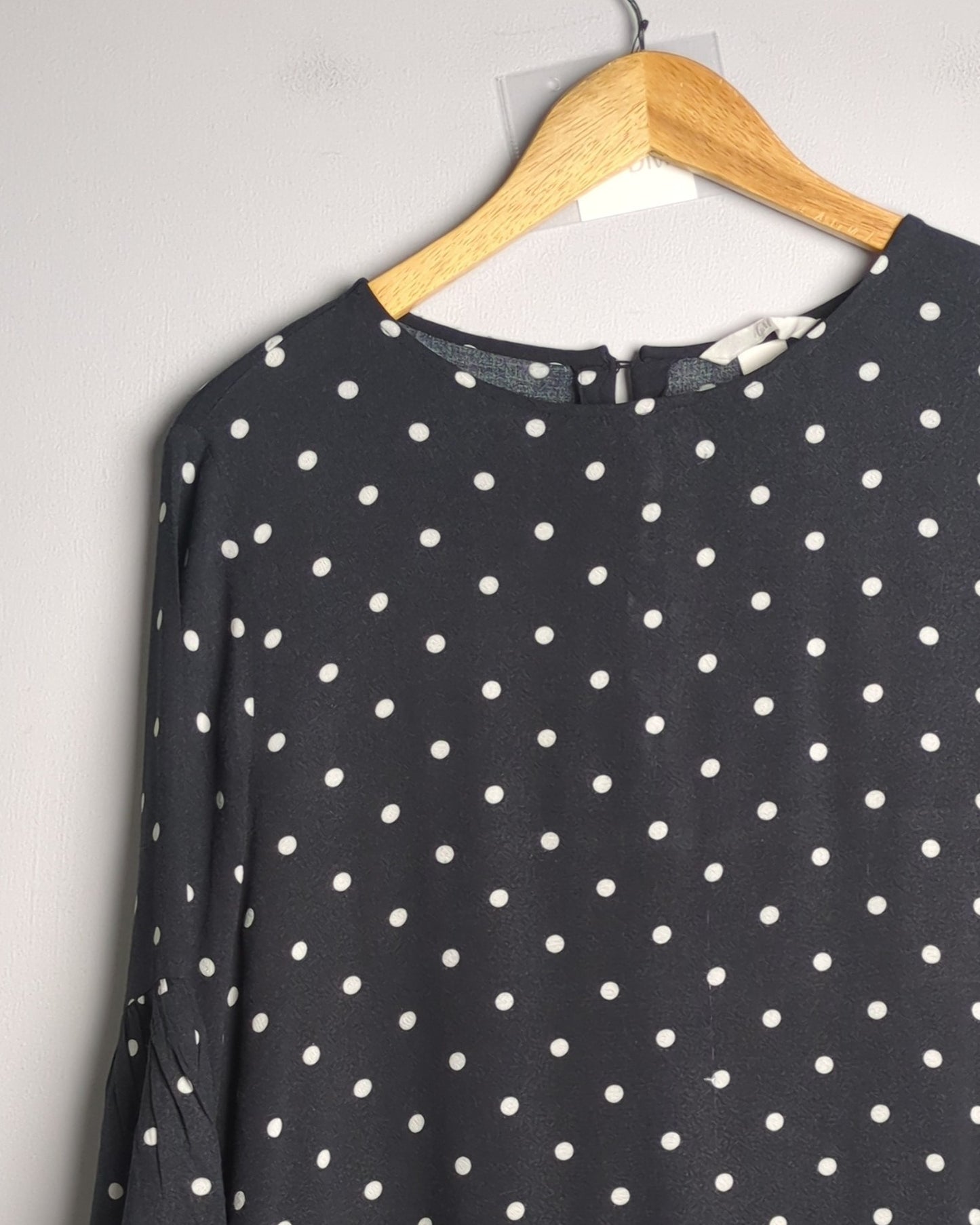 H&M Black Polka-Dot Dress
