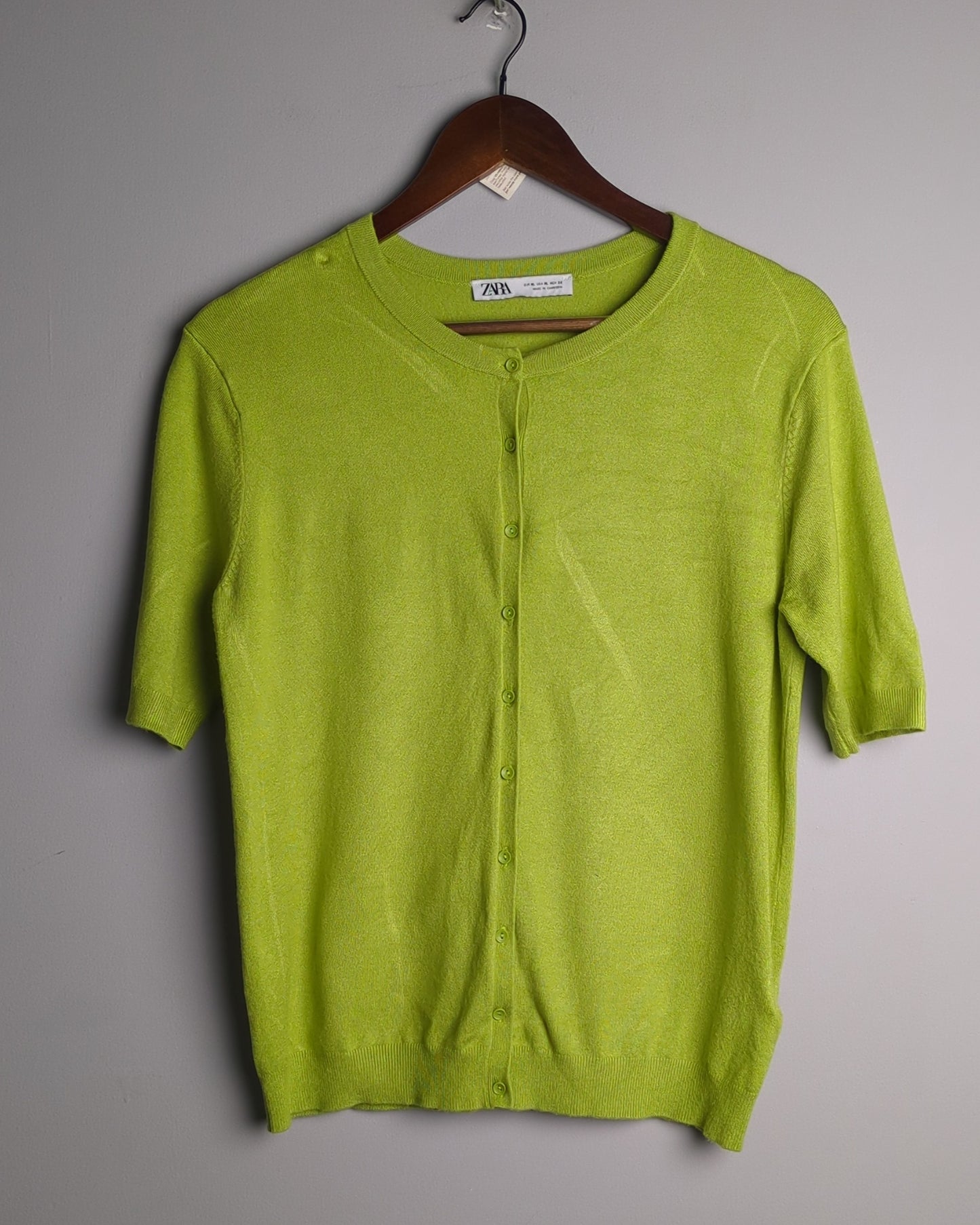 Zara Green Knit Cardigan