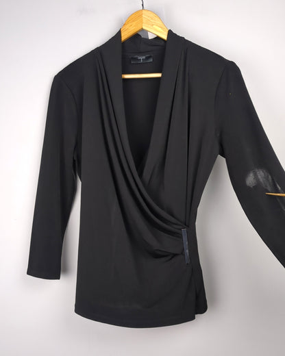 Black Wrap Top