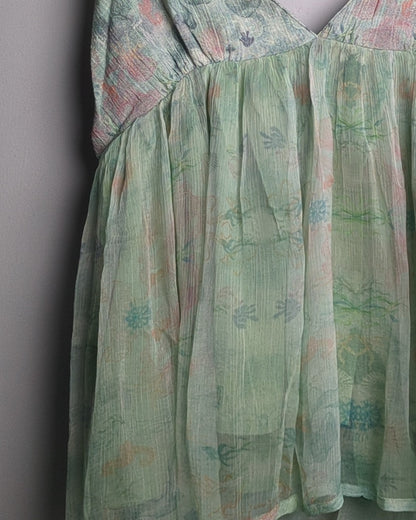 Endless Summer Green Floral Camisole