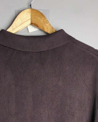 H&M Brown Knit Polo