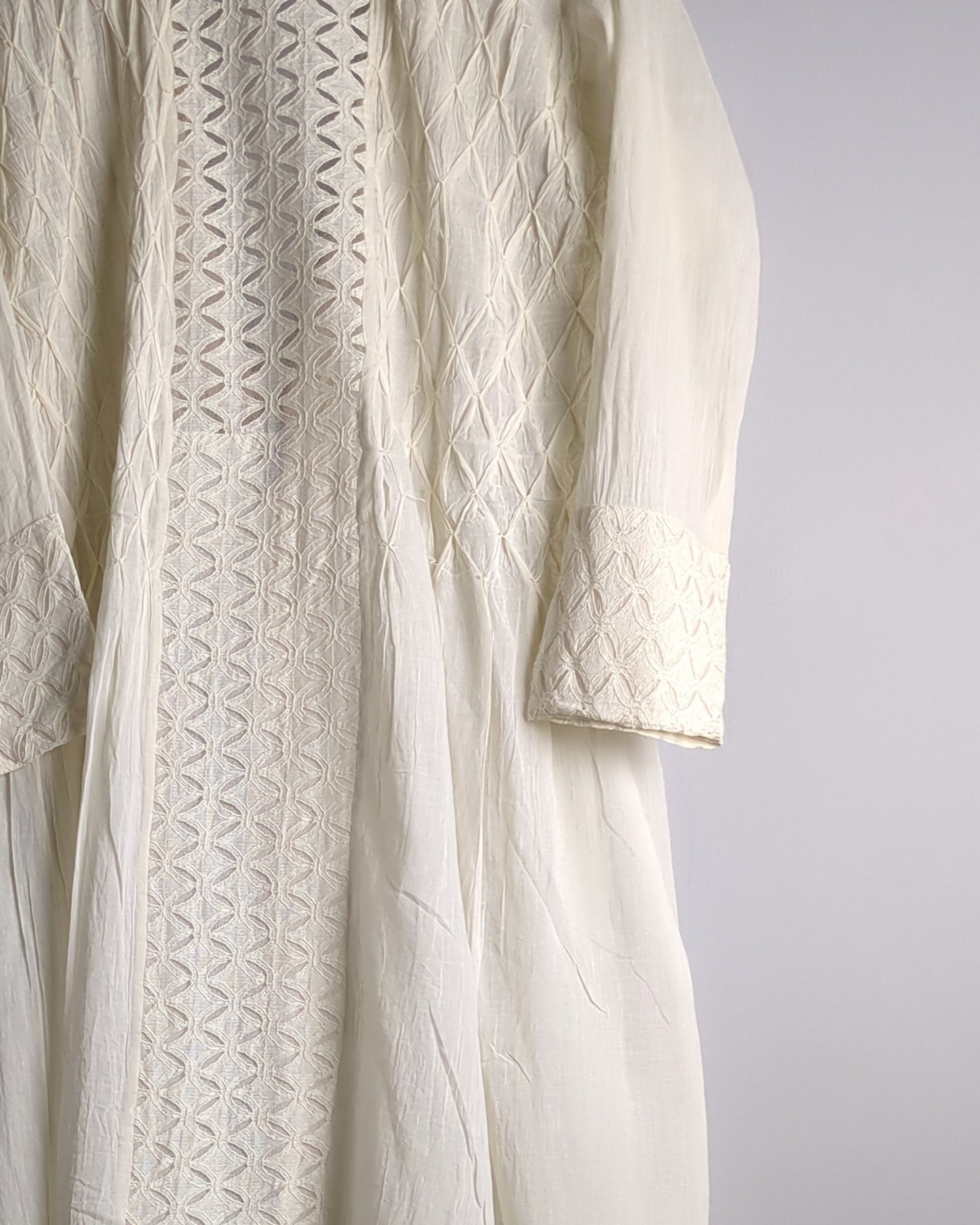 White Long Kaftan Jacket