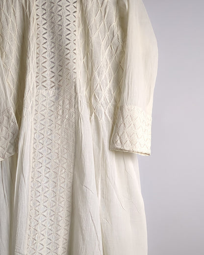 White Long Kaftan Jacket