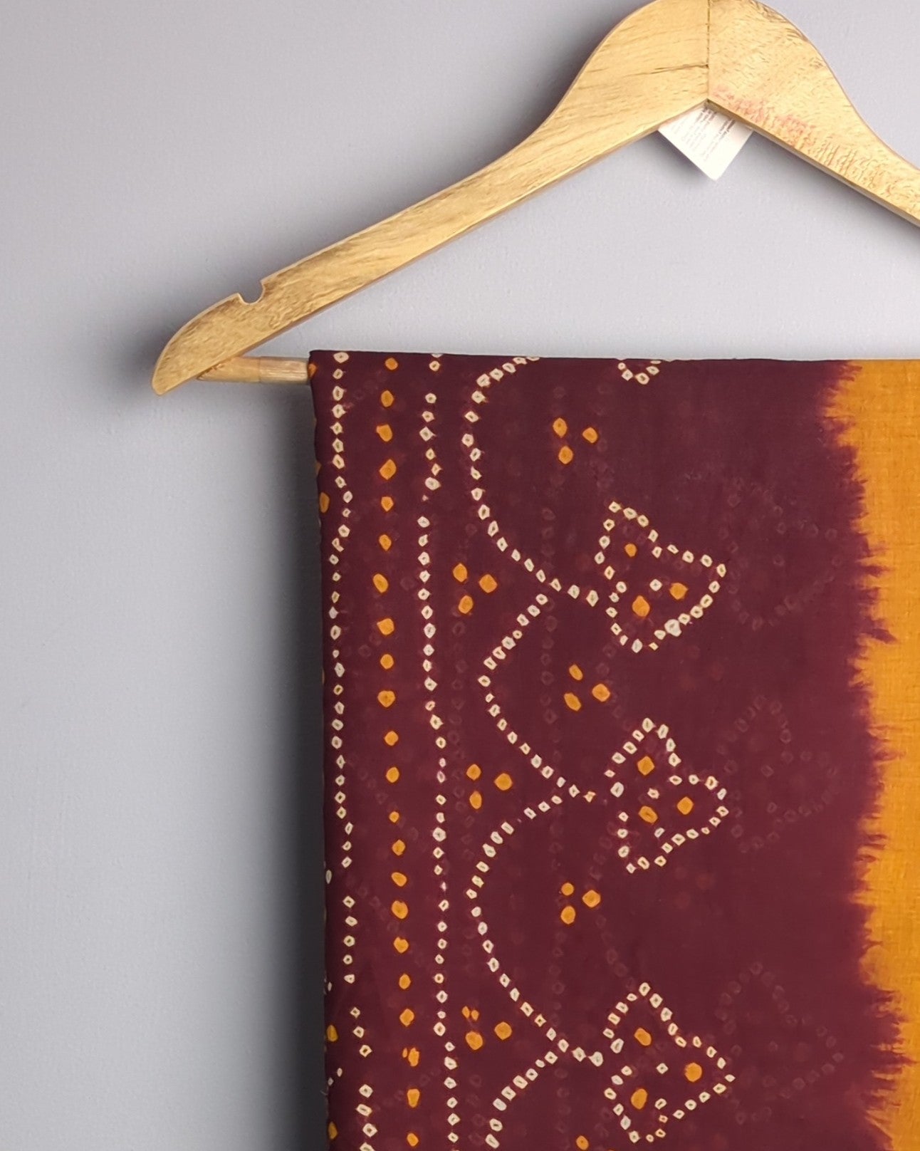 Orange Bandhani Saree