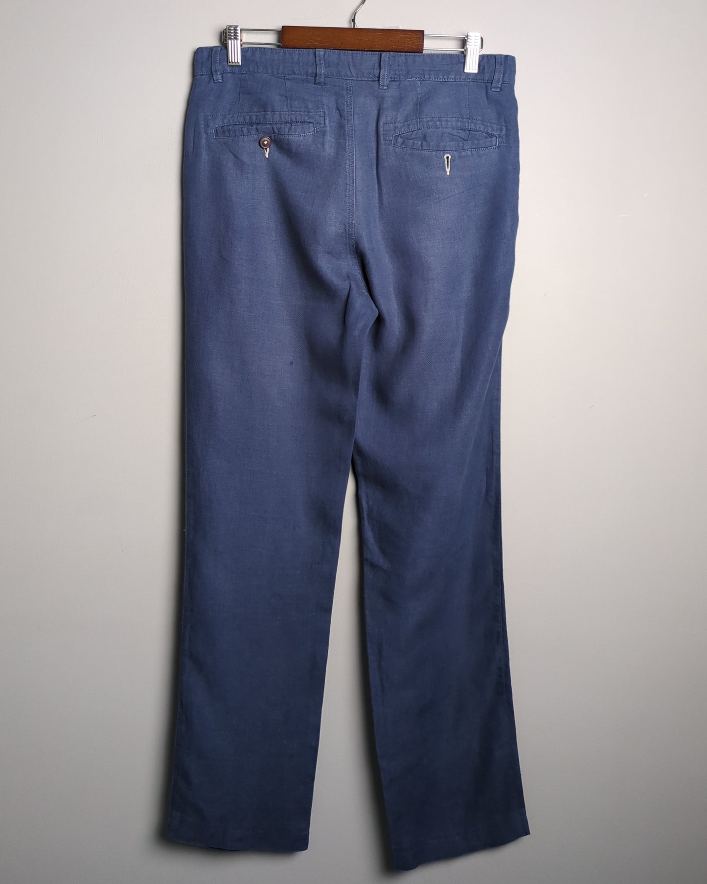 Cotton World Blue Linen Trousers
