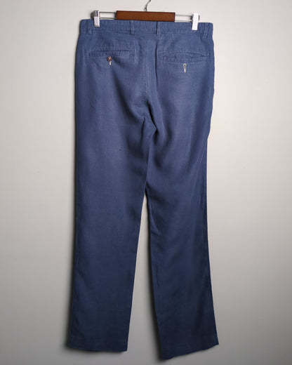 Cotton World Blue Linen Trousers