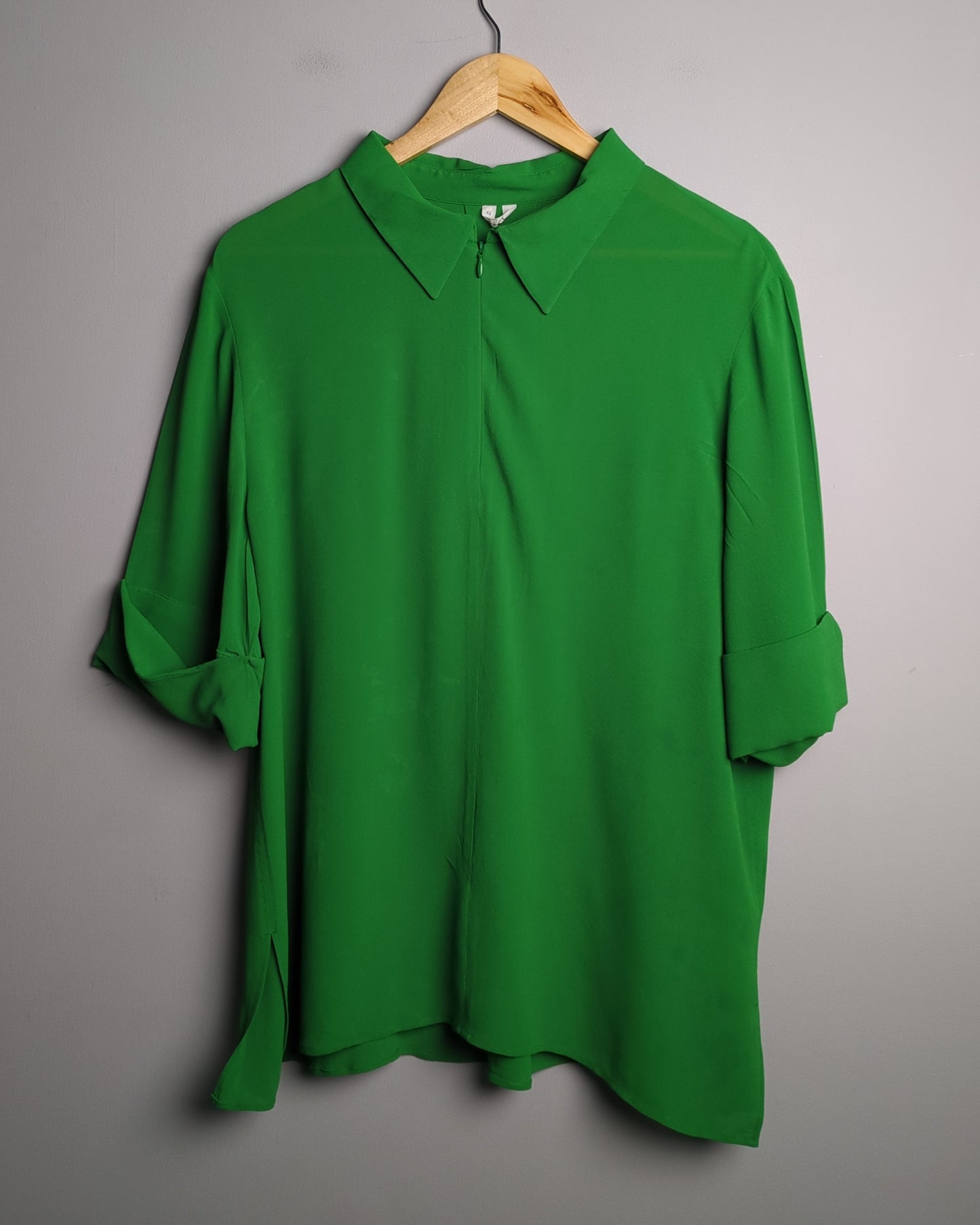 Arket Green Collared Blouse