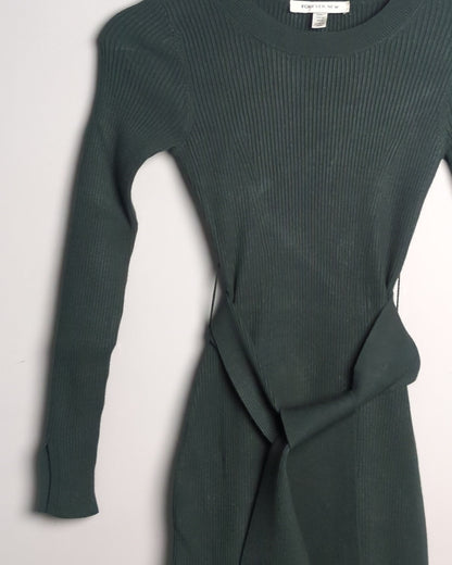 Forever New Green Ribbed Dress